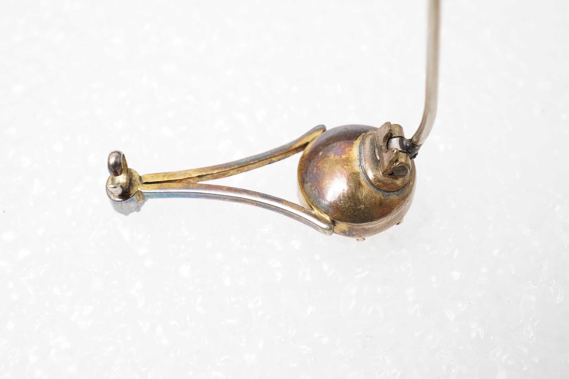 A Georgian topaz and ruby 'Halley's Comet' brooch, early 19th century